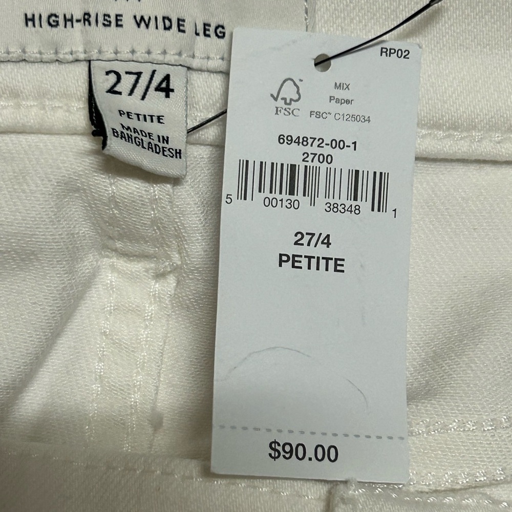 Banana Republic Factory Lot of 2 High Rise Wide Leg Jeans - Picture 11 of 13